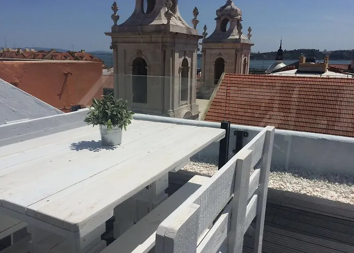 A Terrace On A Topfloor With A View