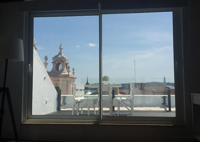 A Terrace On A Topfloor With A View